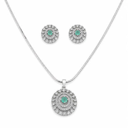 Desire Studded Pendant Set with Removable Chunky Snake Chain 3