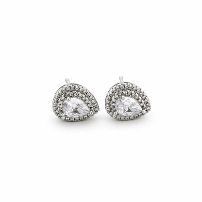 Dewdrops Rhodium Earrings 10