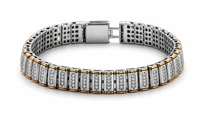 Dominate Rose Gold Studded Bracelet for Men 4