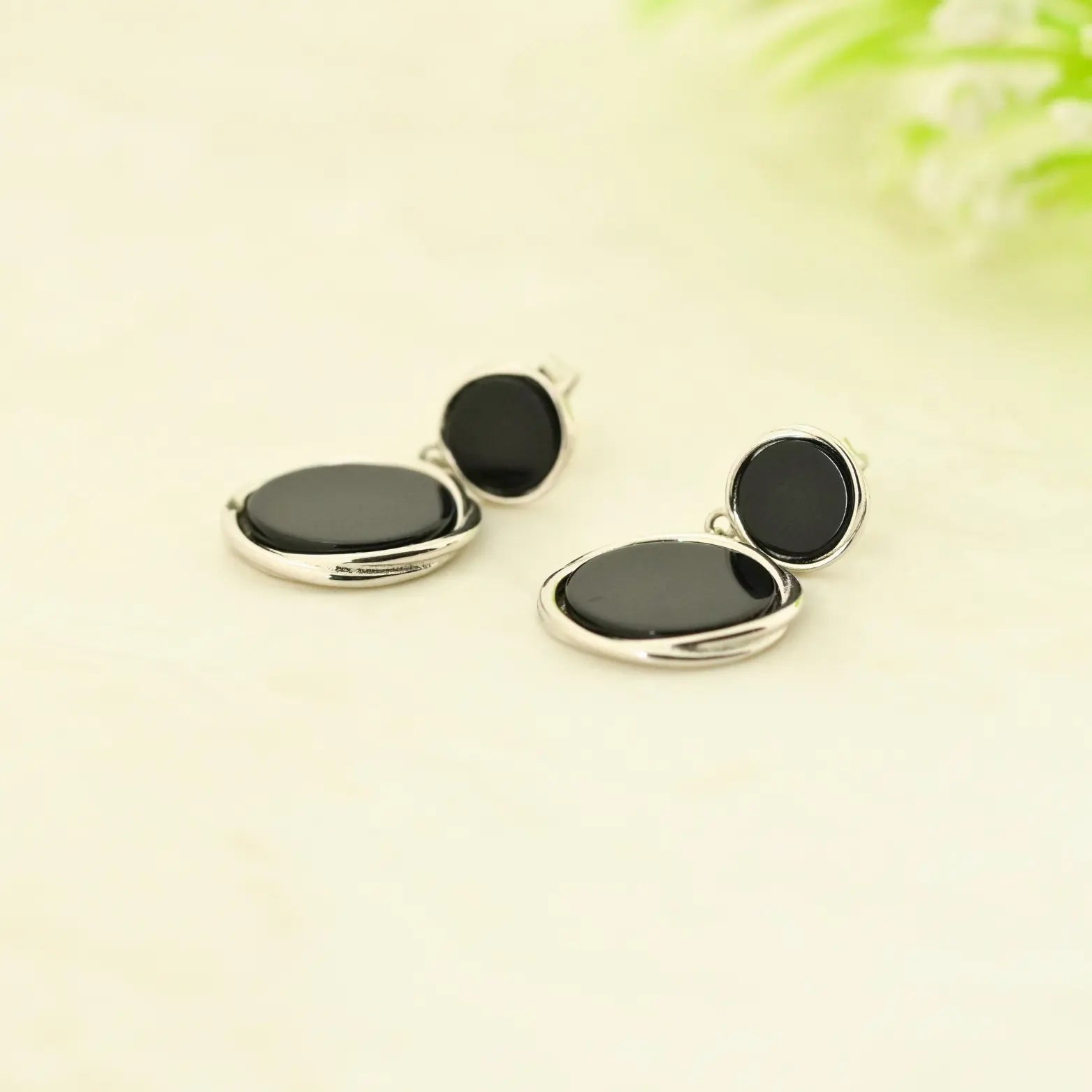 DoubleBlack Rhodium Earrings 6