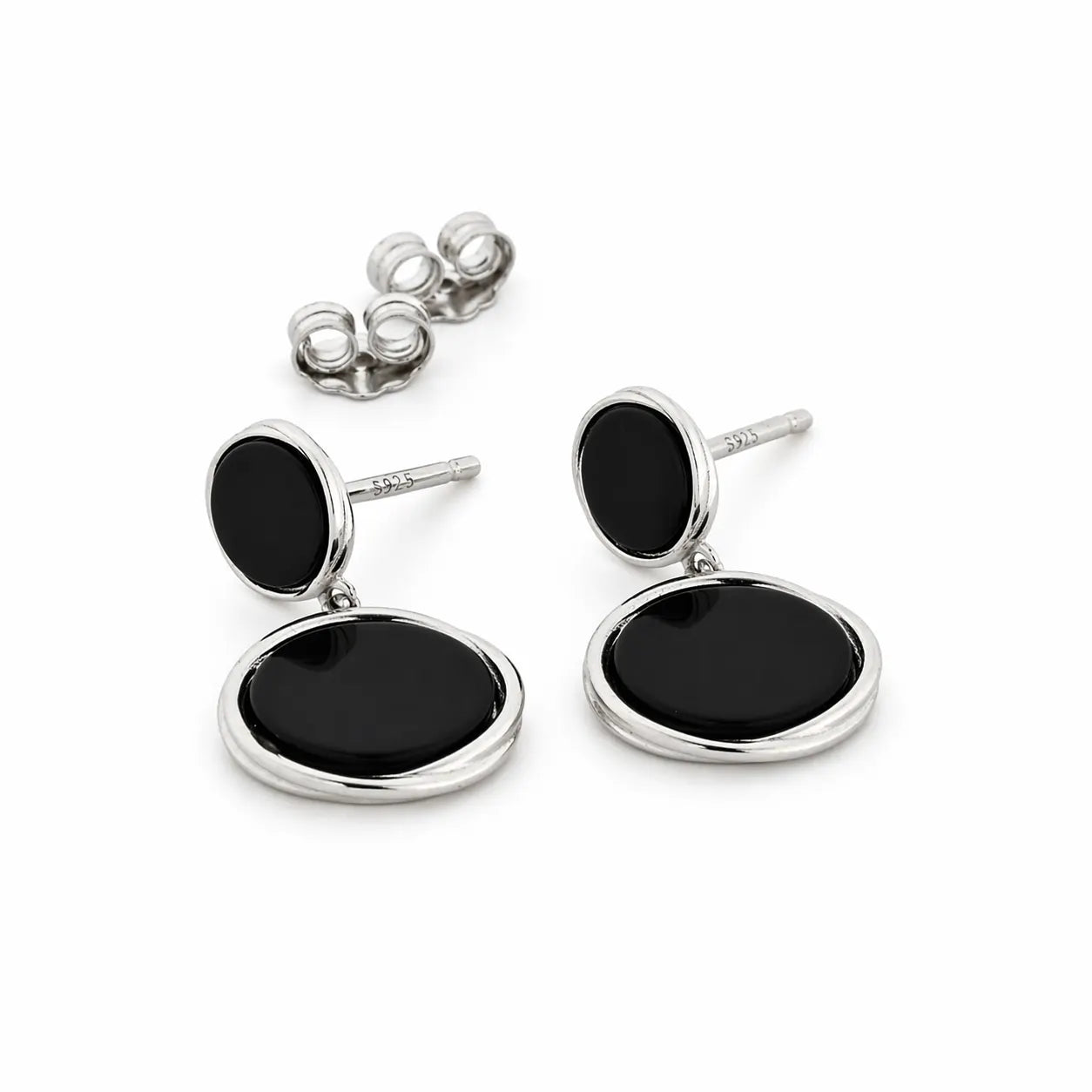 DoubleBlack Rhodium Earrings 8