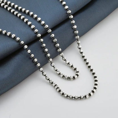 Droplets Minimal Rhodium Anklet 1