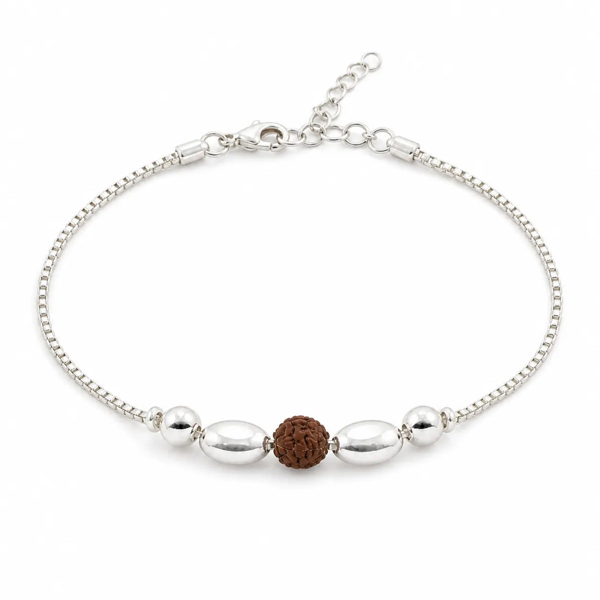 Ekagra Rudraksha Silver Bracelet 4
