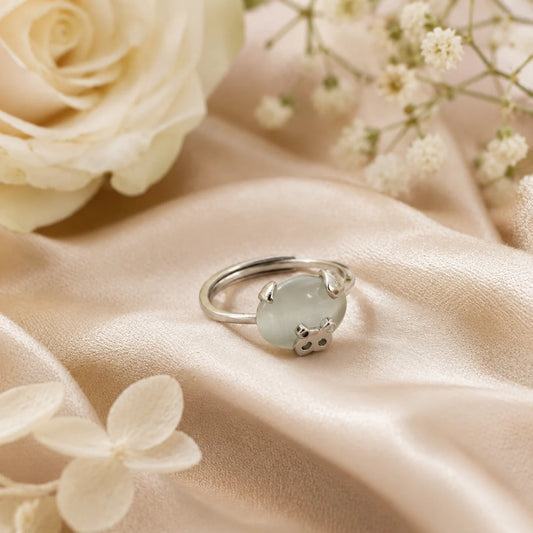 Embrace Me Moonstone Adjustable Ring for Women 1