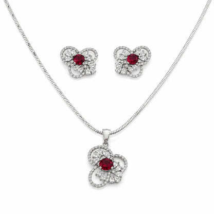 Empire Studded Pendant Set with Removable Chunky Snake Chain 3