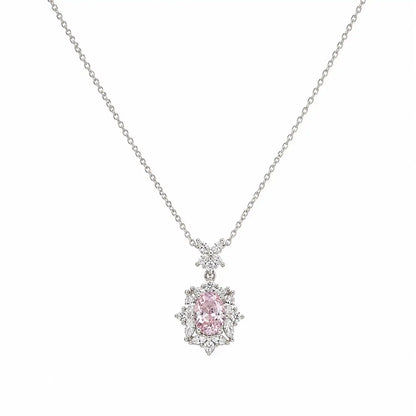 Ensemble Blush Studded Rhodium Necklace 4