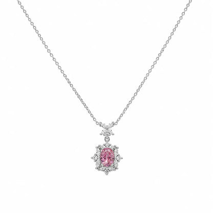 Ensemble Sakura Studded Rhodium Necklace 4