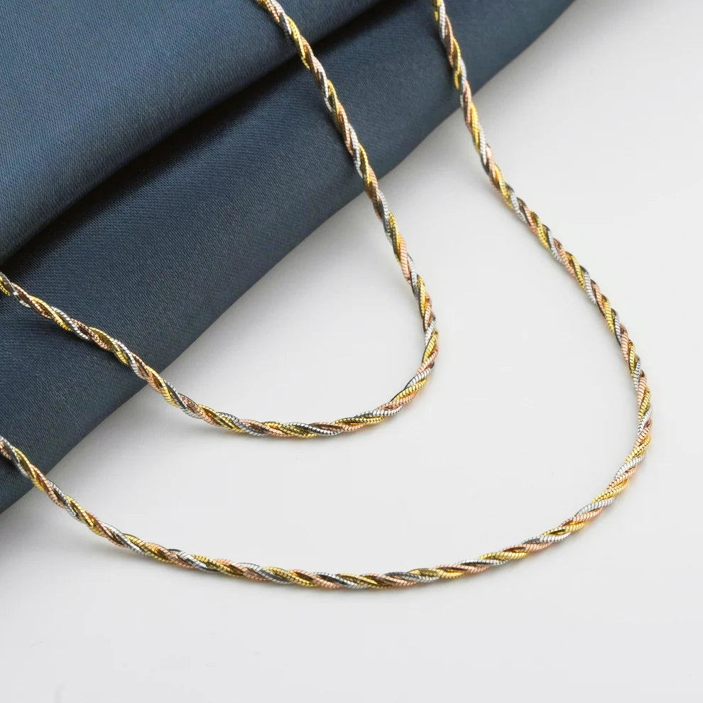 Entangled Minimal Tricolor Anklet 1