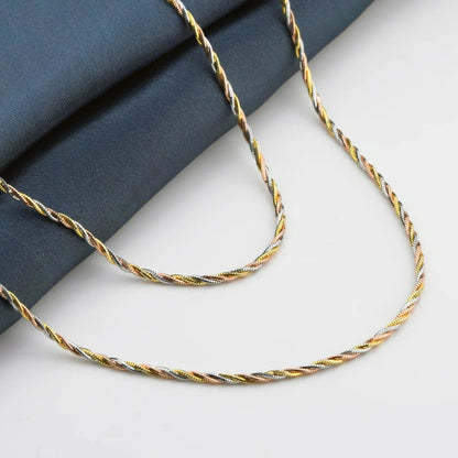 Entangled Minimal Tricolor Anklet 1