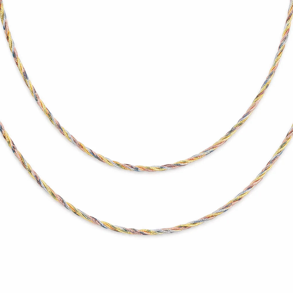 Entangled Minimal Tricolor Anklet 4