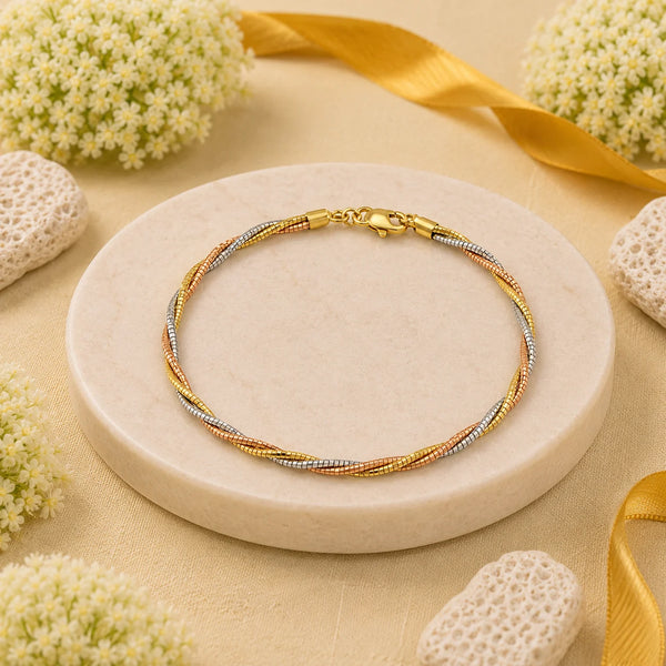 Entangled Tricolor Bracelet for Women 1