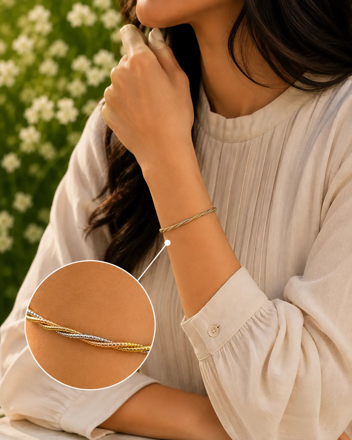 Entangled Tricolor Bracelet for Women 2