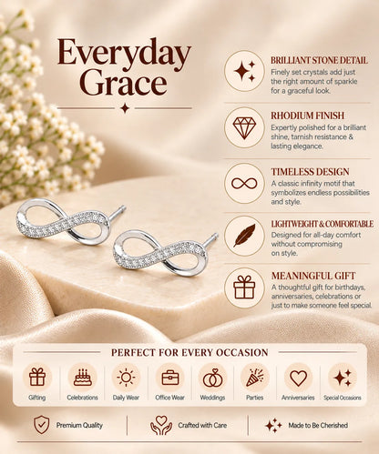 Eternal Rhodium Earrings 3