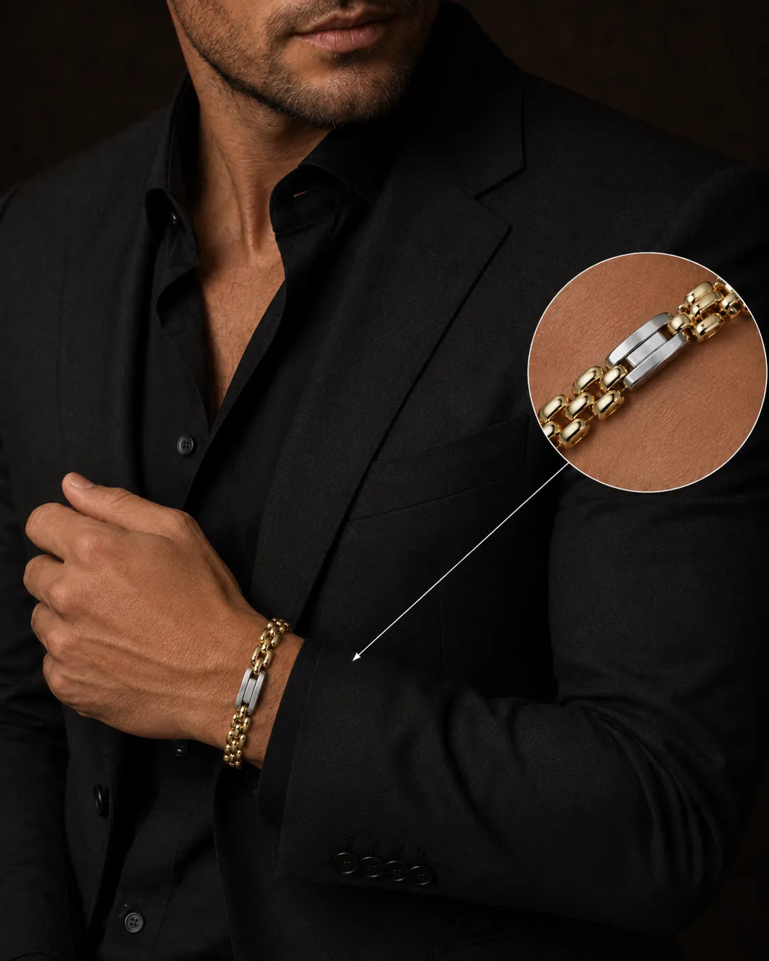 Falcon Gold Plated Bracelet for Men 2