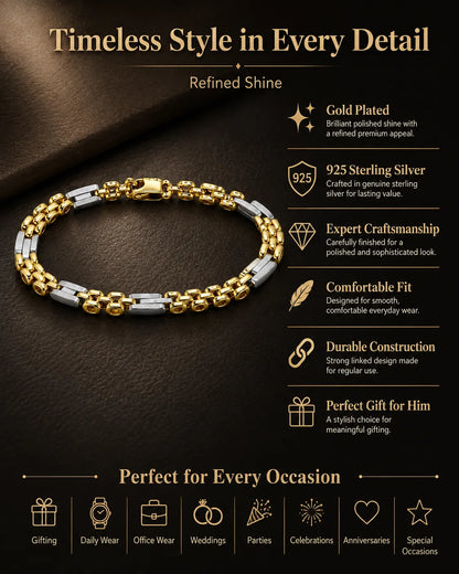 Falcon Gold Plated Bracelet for Men 3