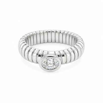 Flexigem Rhodium Ring for Women 4