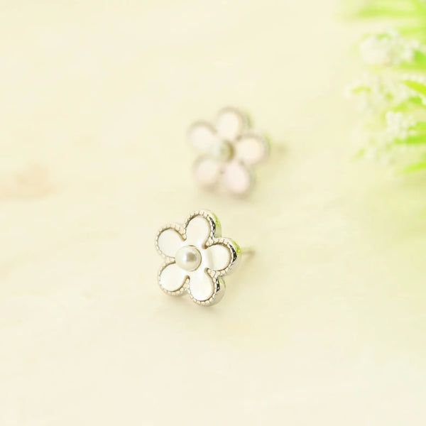 Flora Rhodium Earrings 7