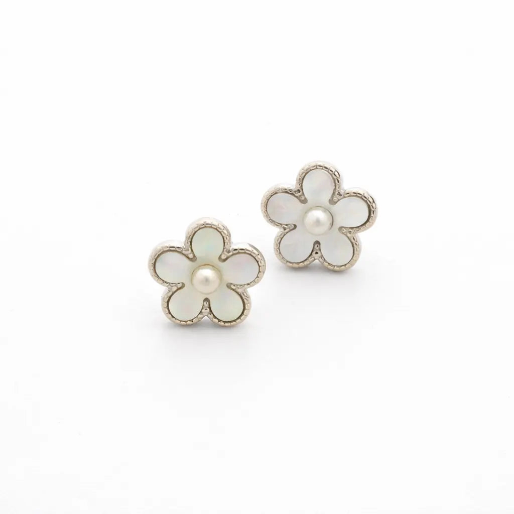 Flora Rhodium Earrings 9