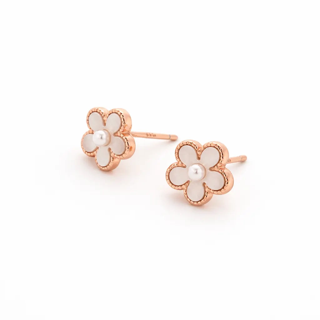 Flora Rose Gold Earrings 9