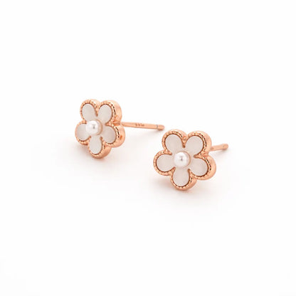 Flora Rose Gold Earrings 9