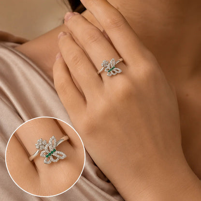 Follow Me Studded Adjustable Fidget Ring for Women 2