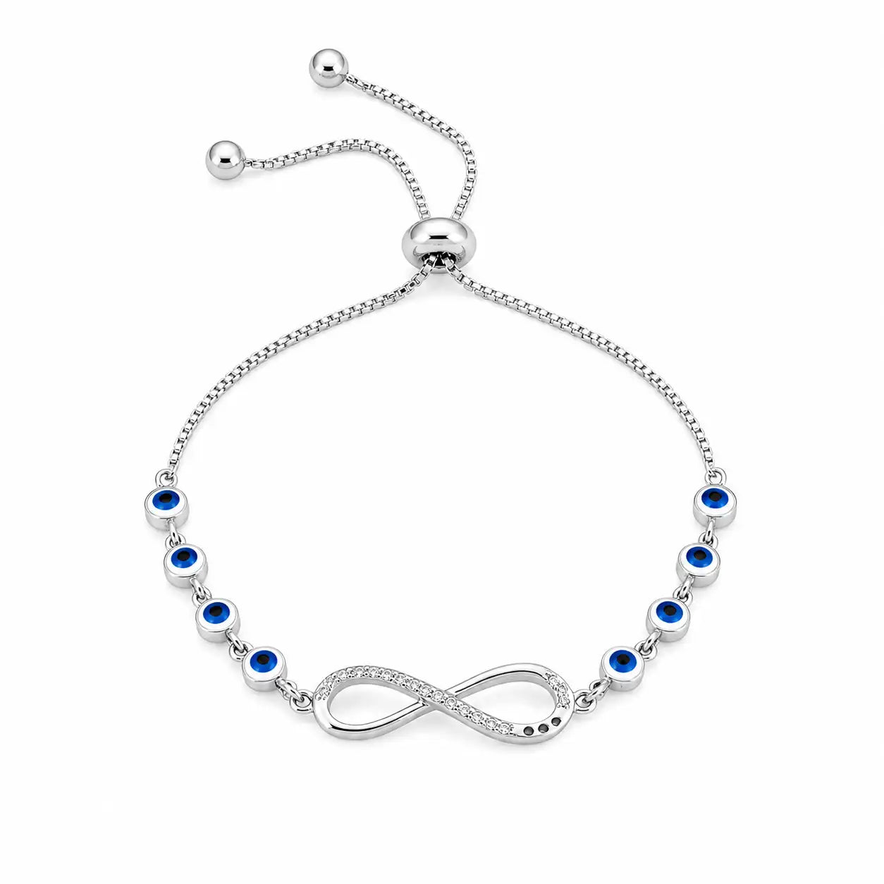 Foster Studded Adjustable Evil Eye Bracelet 4