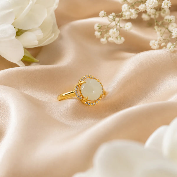 Golden Moon Adjustable Gold Plated Ring for Women 1