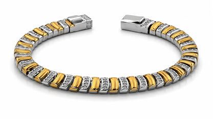 Golden Titan Gold Plated Studded Bracelet for Men 4
