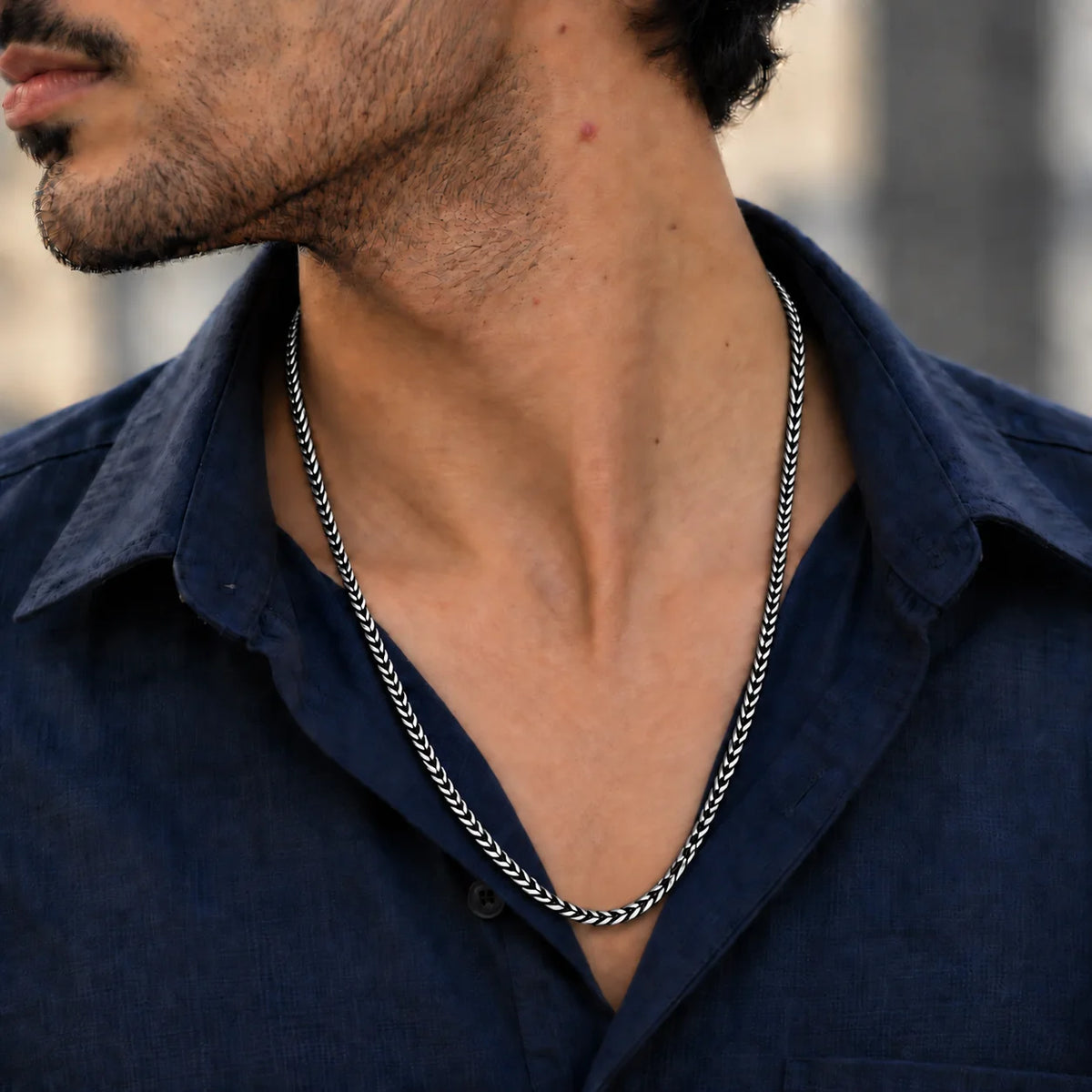 Goldfinger Oxidised Chain for Men 3