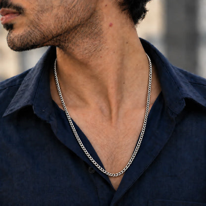 Goldfinger Rhodium Chain for Men 3