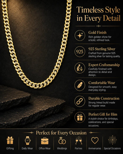Griffin Gold Plated Chain for Men 3
