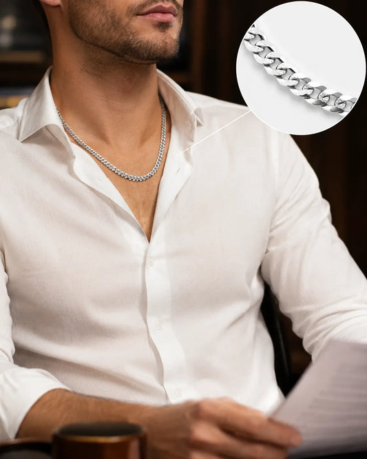 Griffin Rhodium Plated Chain for Men 2