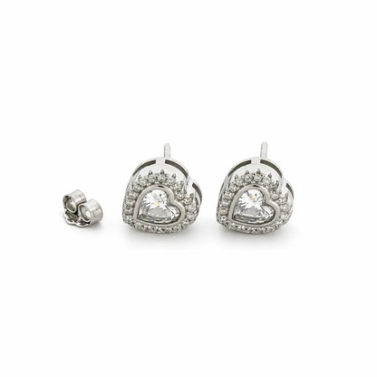 Heartfelt Rhodium Earrings 9