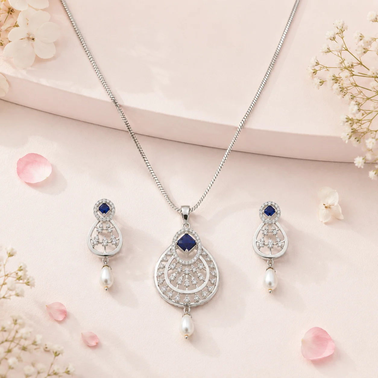 Her Grace Pendant Set with Removable Chunky Snake Chain 1
