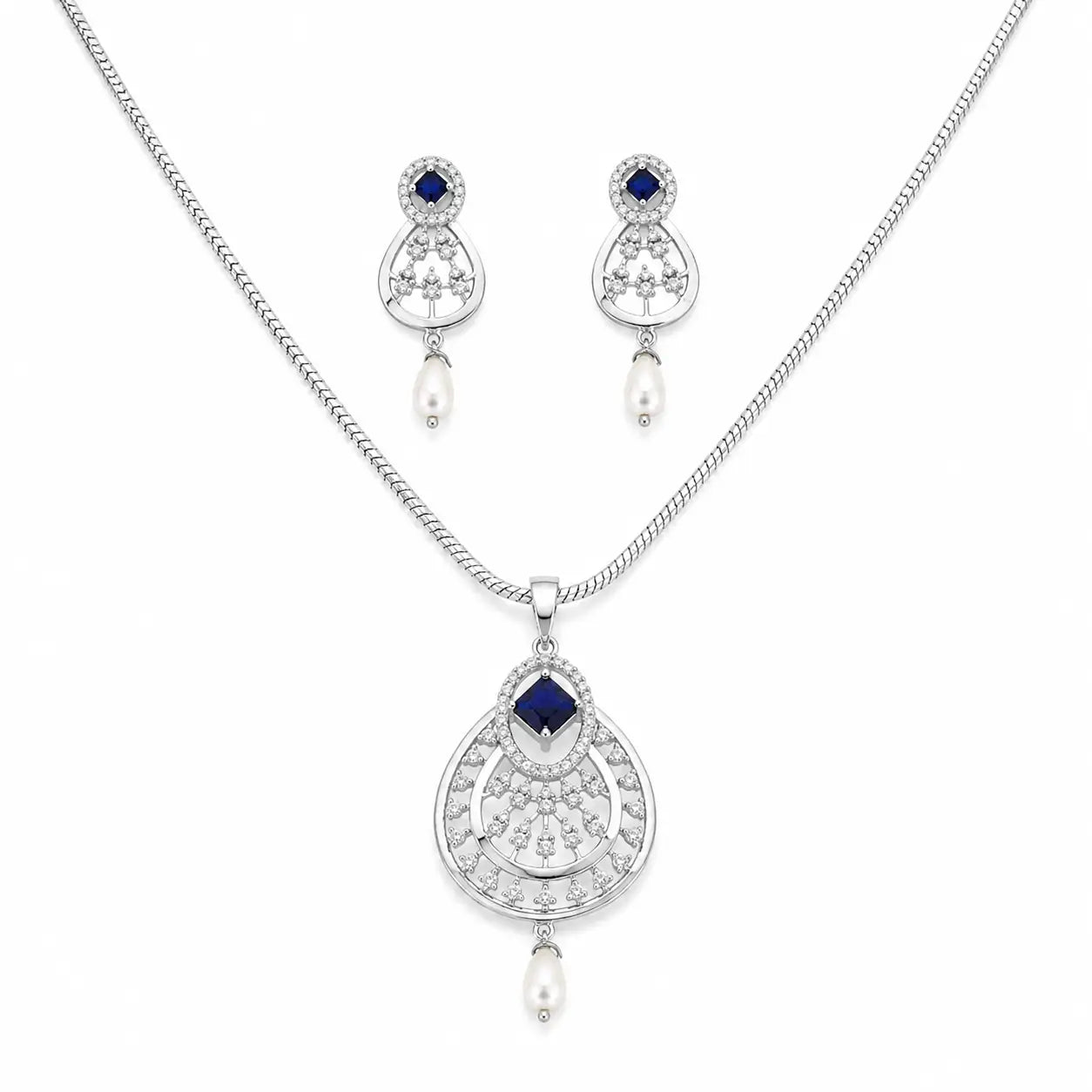 Her Grace Pendant Set with Removable Chunky Snake Chain 3