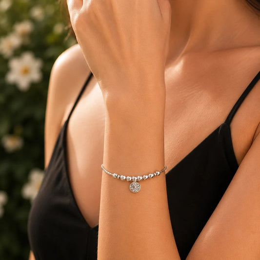Her Medallion Silver Bracelet for Women 2