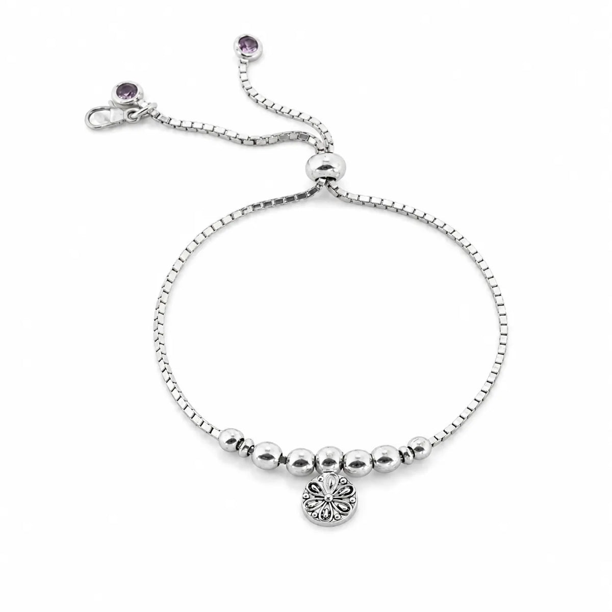 Her Medallion Silver Bracelet for Women 4