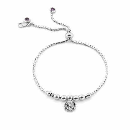 Her Medallion Silver Bracelet for Women 4