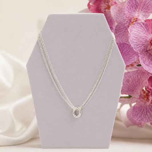 Hoop n' Bunch Silver Necklace 1