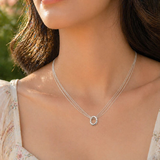 Hoop n' Bunch Silver Necklace 2