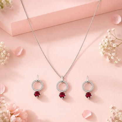Imbibe Studded Pendant Set with Removable Curb Chain 1