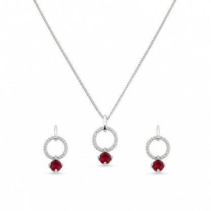 Imbibe Studded Pendant Set with Removable Curb Chain 3