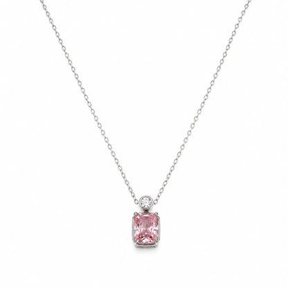 Impression Sakura Studded Rhodium Necklace 4