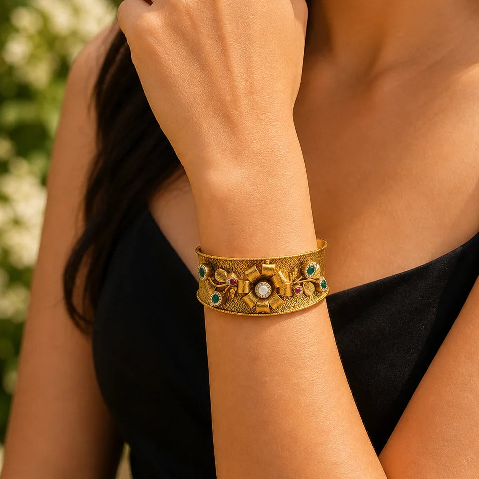 Indulgence Antique Gold Bracelet for Women 2