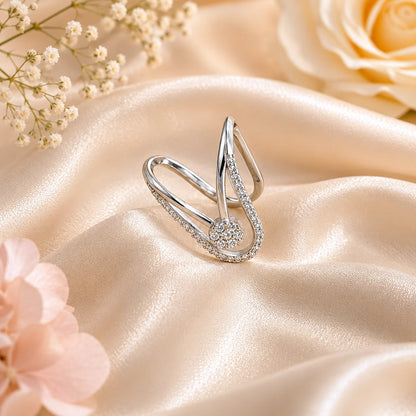 Insignia Studded Adjustable Ring for Women 1
