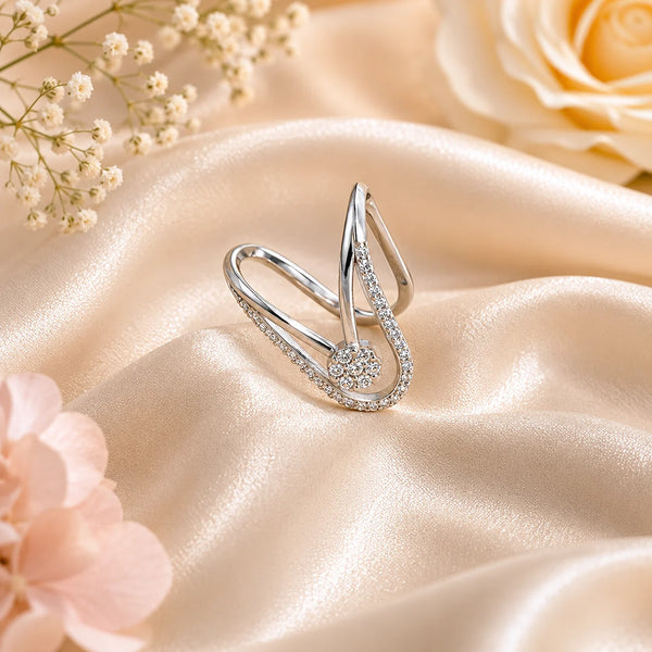 Insignia Studded Adjustable Ring for Women 1