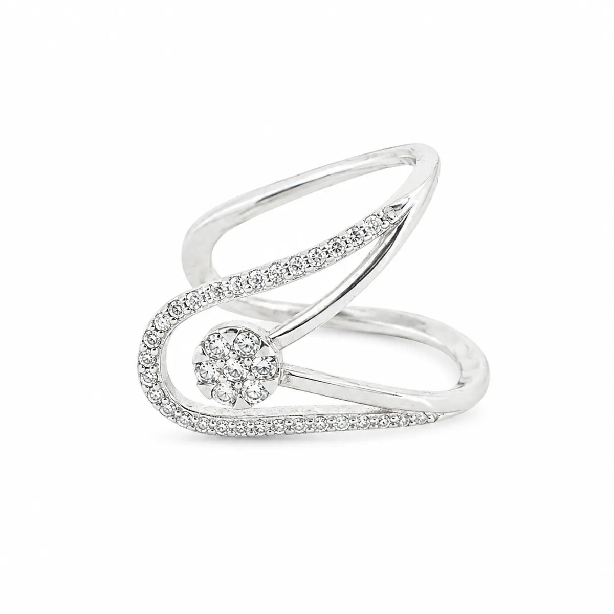 Insignia Studded Adjustable Ring for Women 4