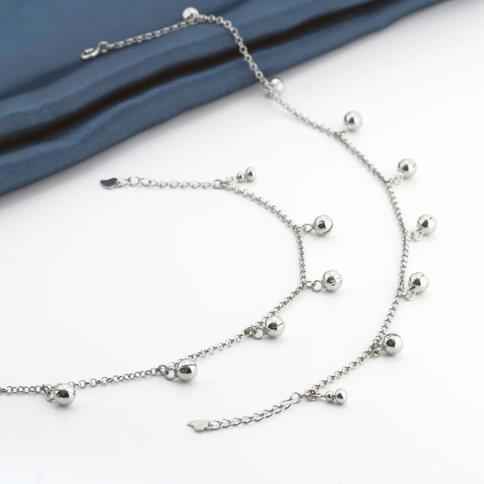 Jingle Rhodium Anklet 8