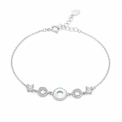Julianne MOP Studded Rhodium Bracelet 4