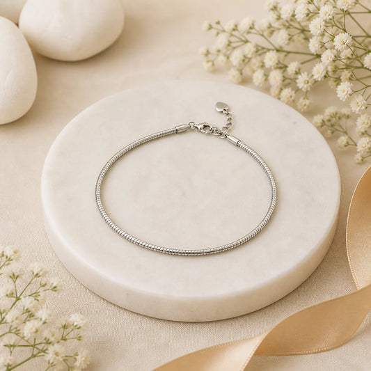 Just A String Rhodium Bracelet for Women 1